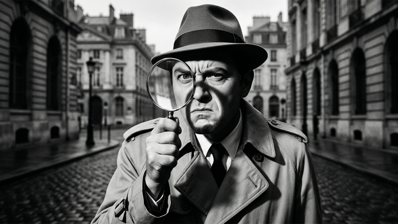 Detective style image about SEO, for a blog by Andy Brown, Kajabi Expert and Coaching Business Growth Strategist