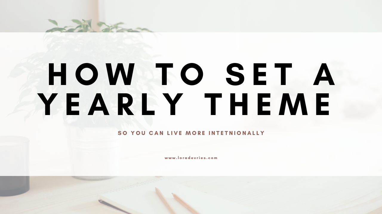create your yearly theme for 2026. SO you can live more intentionally. Learn over 150 yearly theme ideas. 