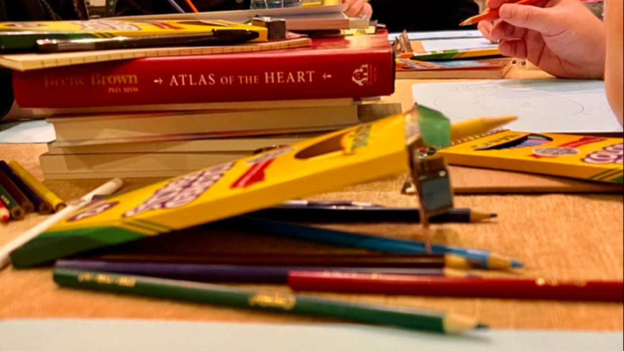 Pile of books, workshop 