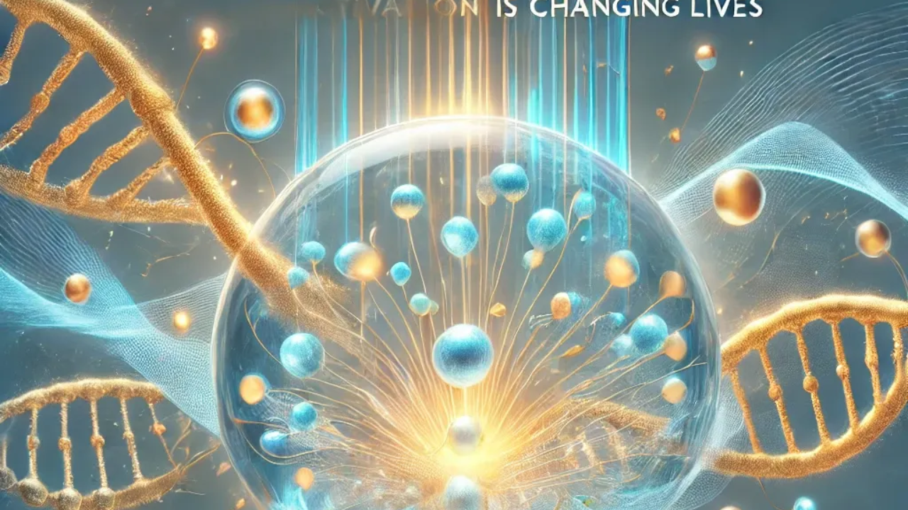 A futuristic and health-focused blog header image featuring the title 'The Fountain of Youth: How Stem Cell Activation with X39 is Changing Lives.' The design includes a glowing DNA strand, soft light waves, and an energy aura, symbolizing regeneration, healing, and vitality."