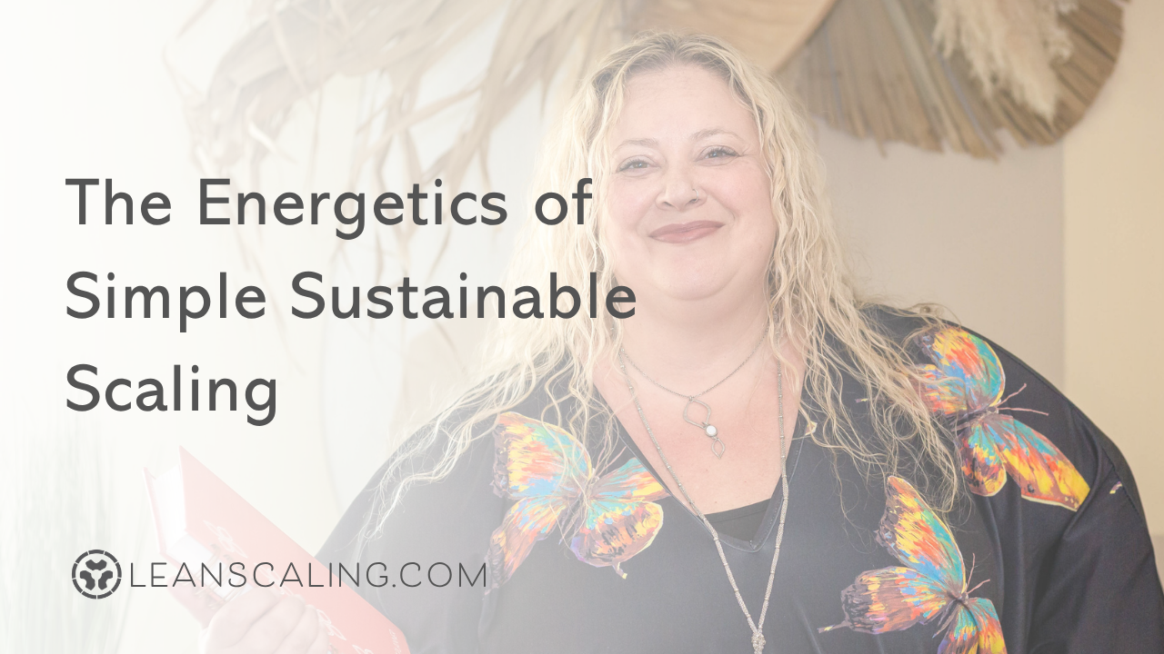 The Energetics of Simple Sustainable Scaling
