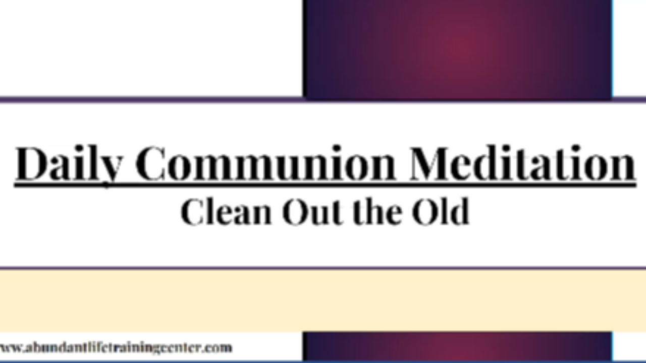 Clean Out the Old