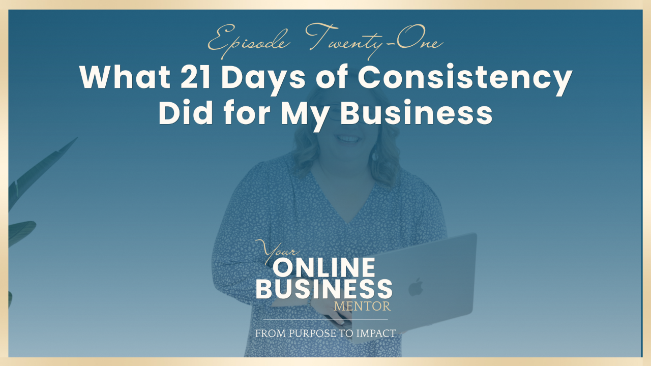 What 21 Days of Consistency Did for My Business