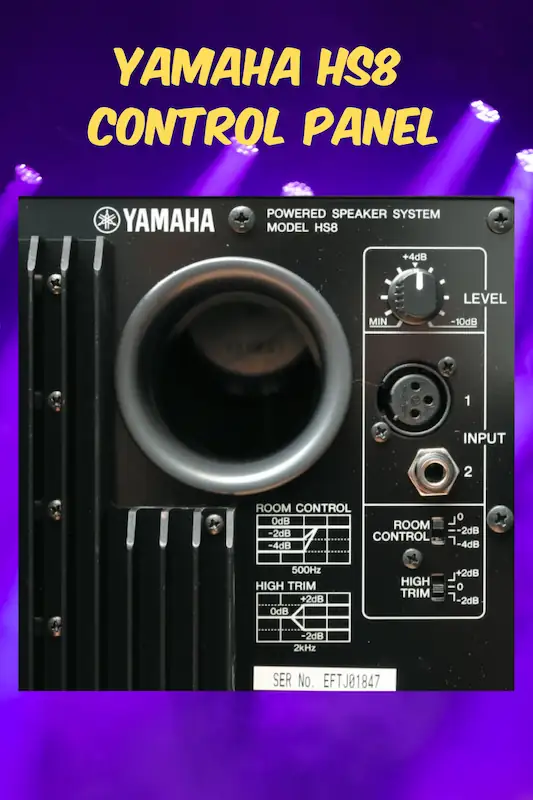 Yamaha hs8 hot sale room control