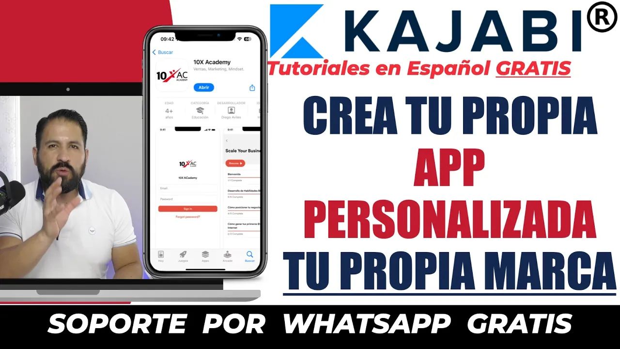TU PROPIA APP PERSONALIZADA con Kajabi, tu propia marca en app store