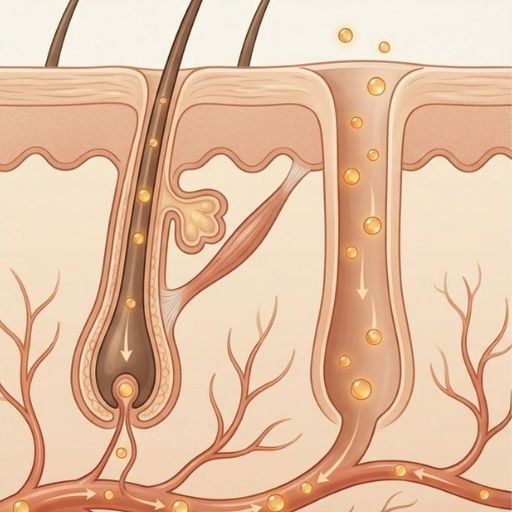 Pori&euml;n en haarfollikels huid