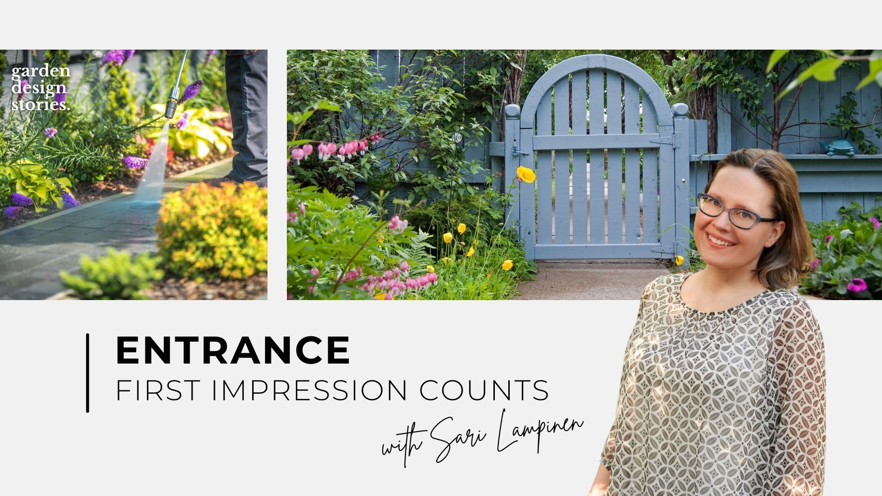 Garden gate and garden entrance