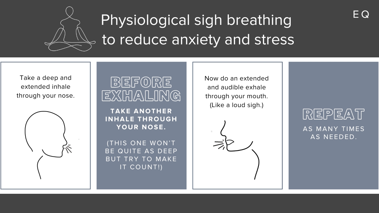 physiological sigh breathing guide to reduce anxiety