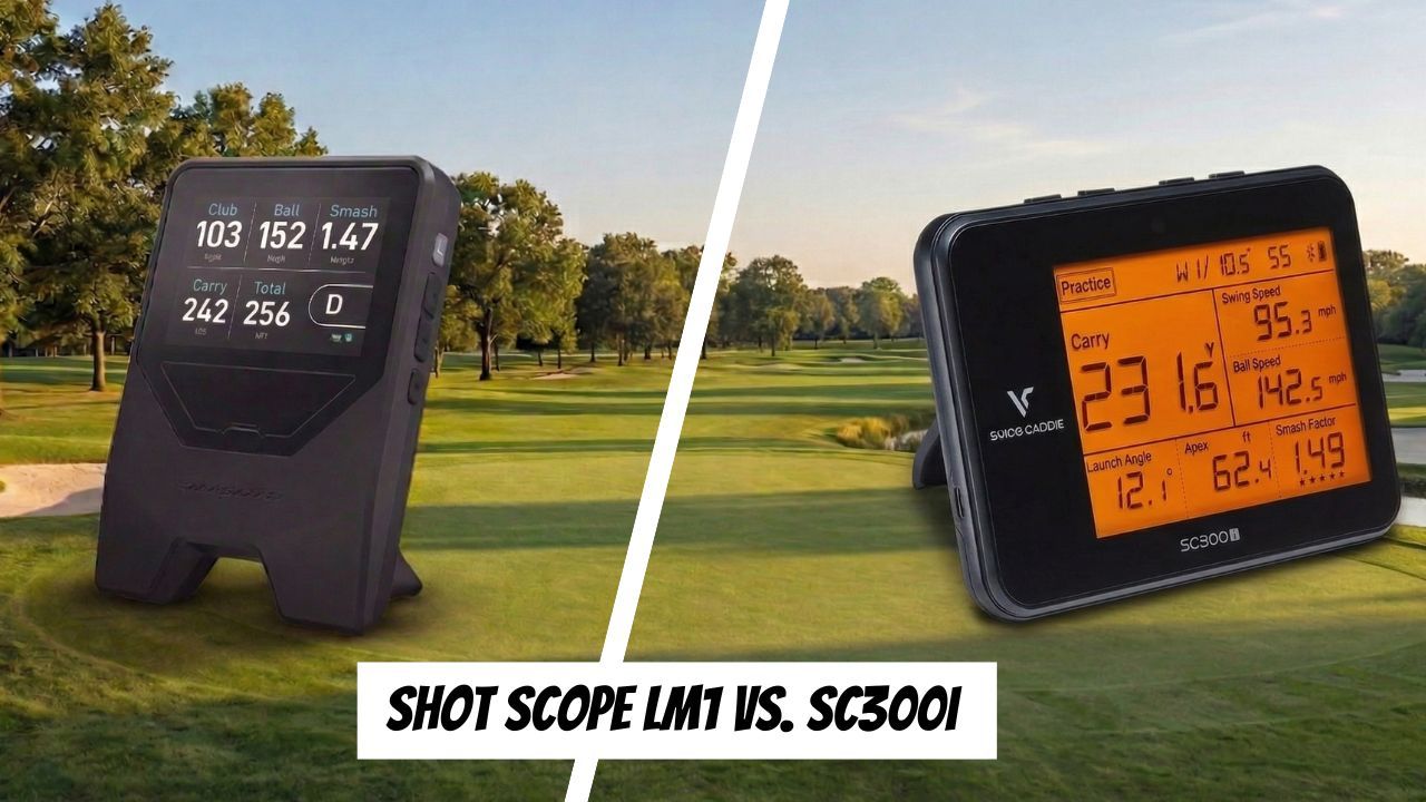 Shot Scope LM1 vs. Voice Caddie SC300i Launch Monitors