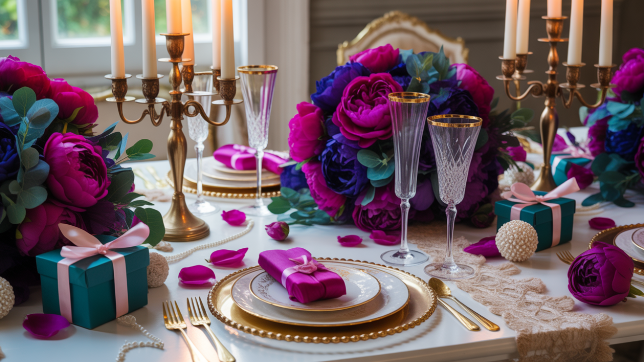 How to Host a Jewel-Toned Bridal Shower
