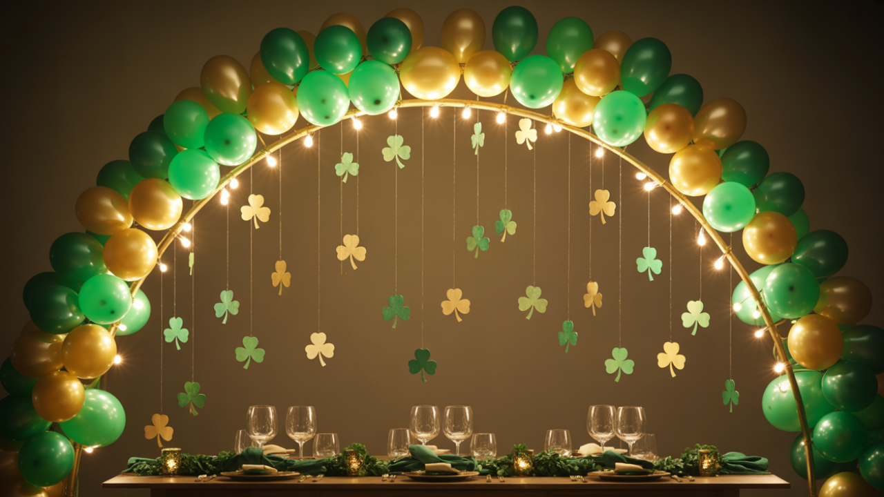 🍀 St. Patrick’s Day DIY Table Rod Decor & Tablescape