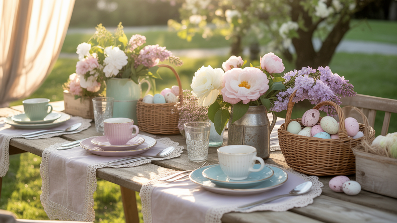 A Sweet DIY Cottagecore Easter Tablescape