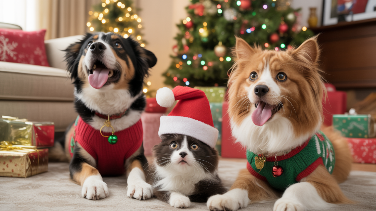 Pet Winter Christmas Photoshoot Ideas