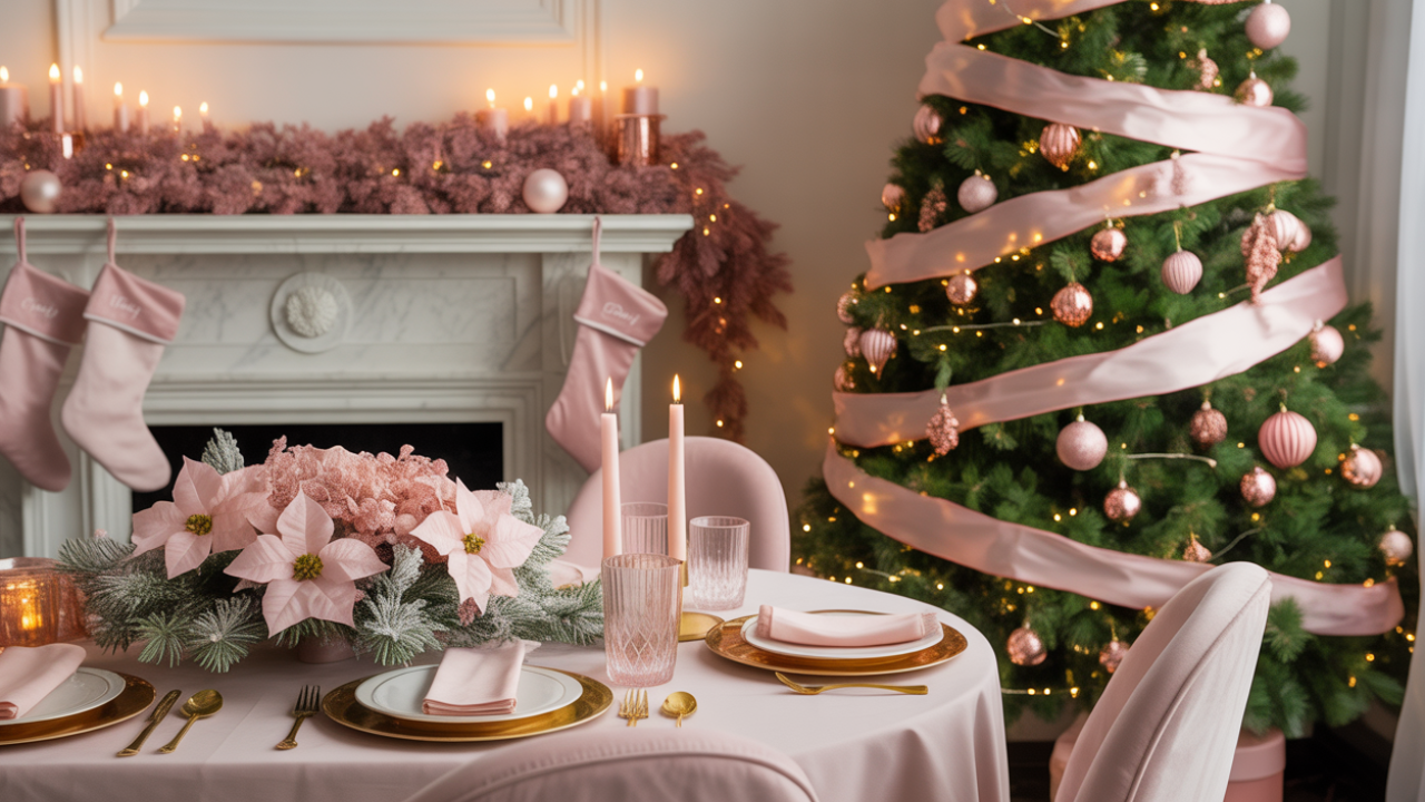 The Soft & Stylish Dreamy Pink Christmas Theme 