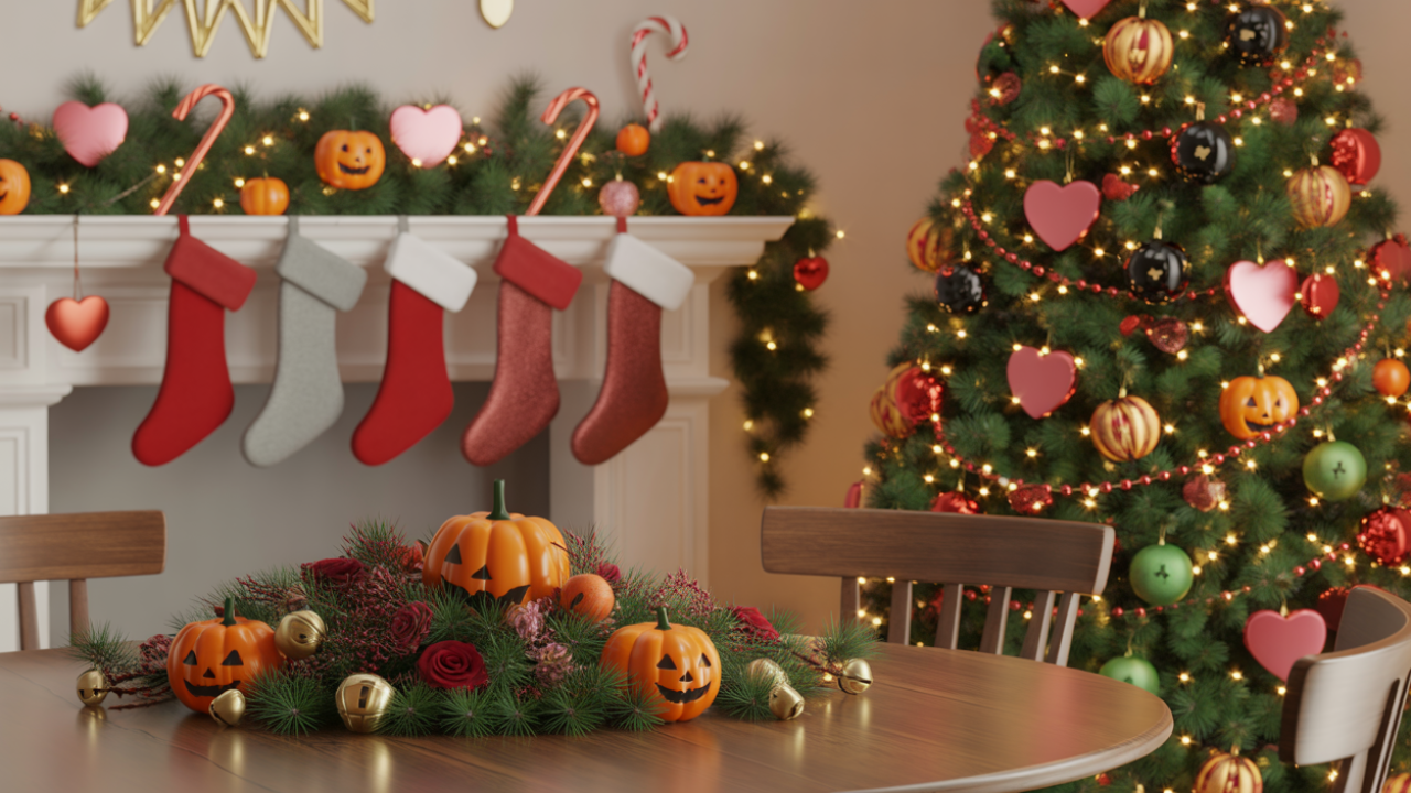 Holiday Halloween Or Valentines Themed Christmas: Mix & Match