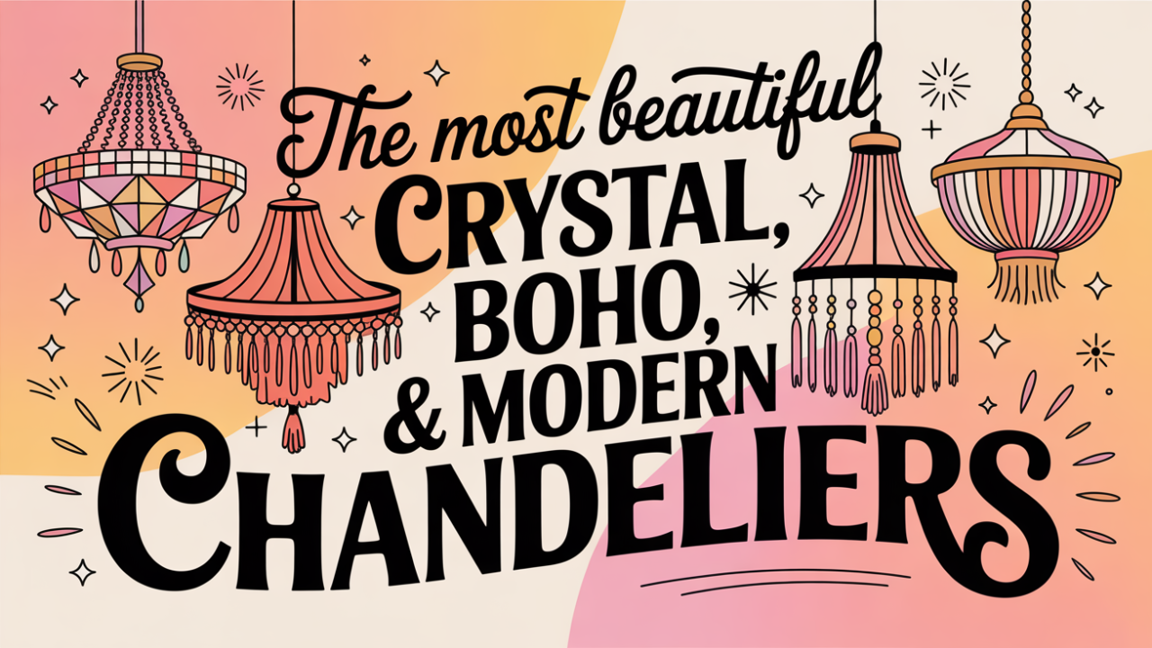 THE MOST BEAUTIFUL CRYSTAL, BOHO, & MODERN CHANDELIERS