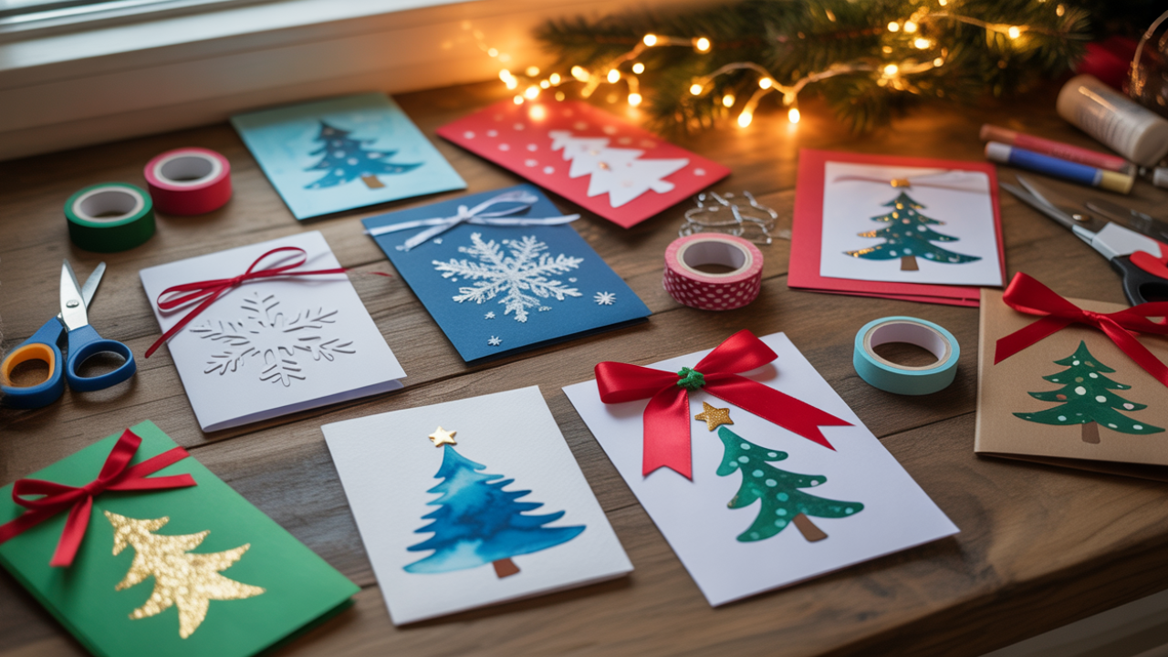 🎄✂️ Creative & Cozy Christmas DIY Card Crafts 