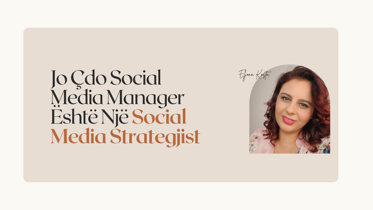 Jo Cdo Social Media Manager Eshte Nje Social Media Strategjist
