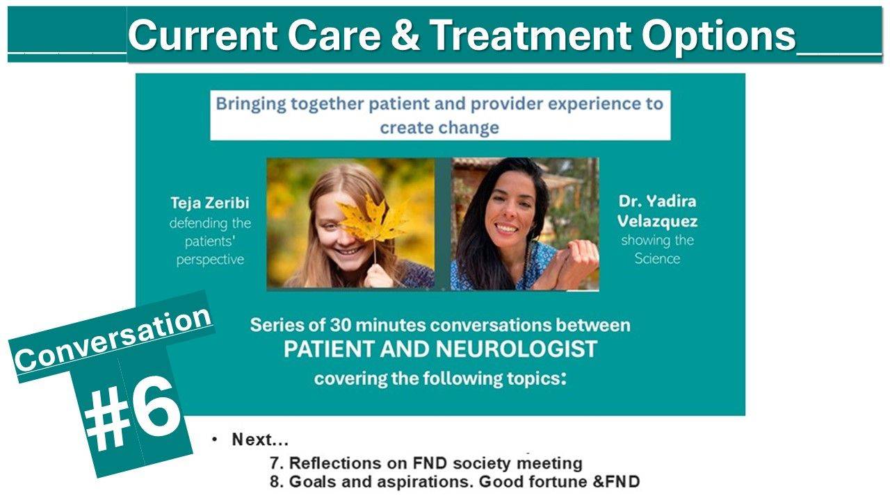 FND patient expert, FND provider add educator. FND care and FND treatment options.