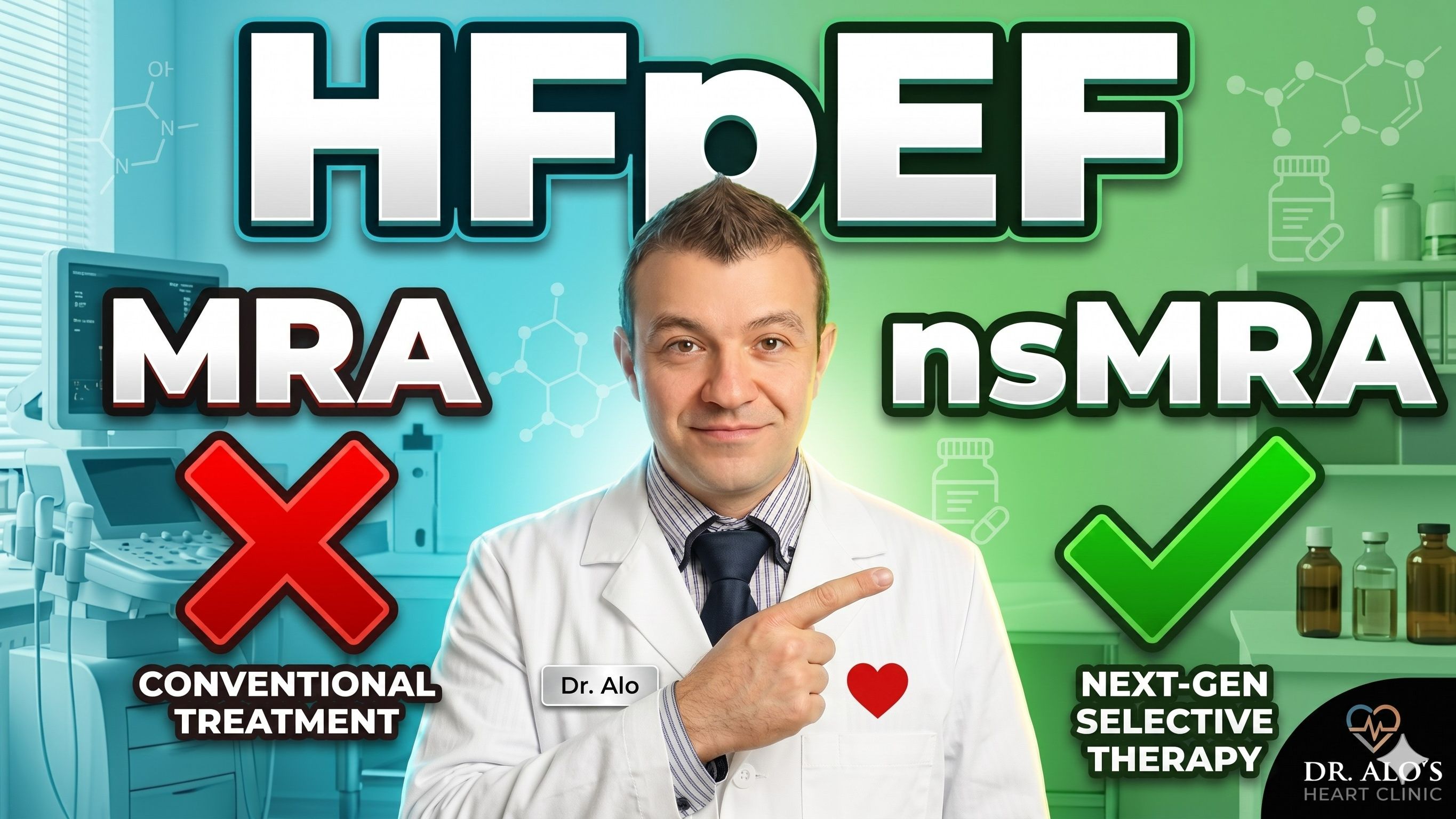 MRA vs nsMRA HFpEF HFmrEF