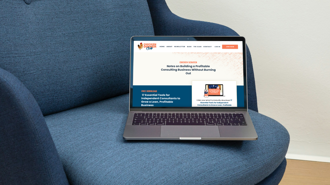 Sierra Lin Design New Custom Kajabi Website Dave Seaton Chicken Dinner Club