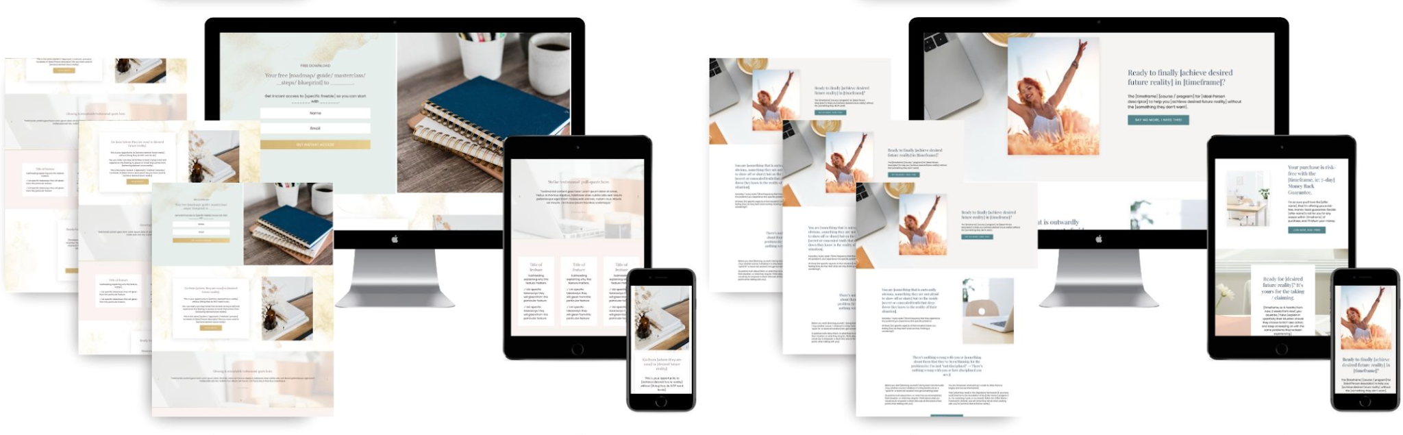 Free Kajabi templates, including an opt-in page.