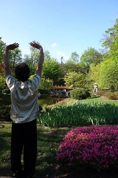 Qi Gong in the shade