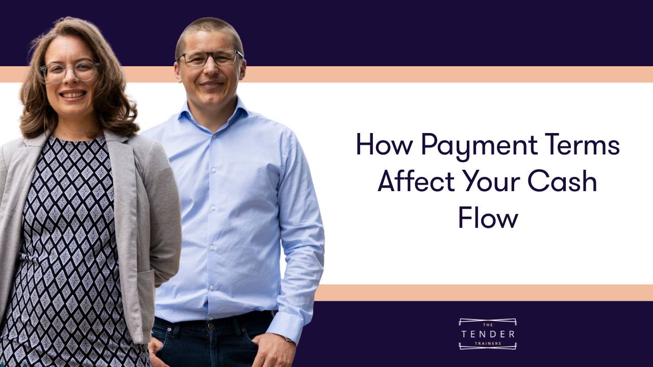 Image of Eve and Rickie with blog title "How Payment Terms Affect Your Cash Flow"