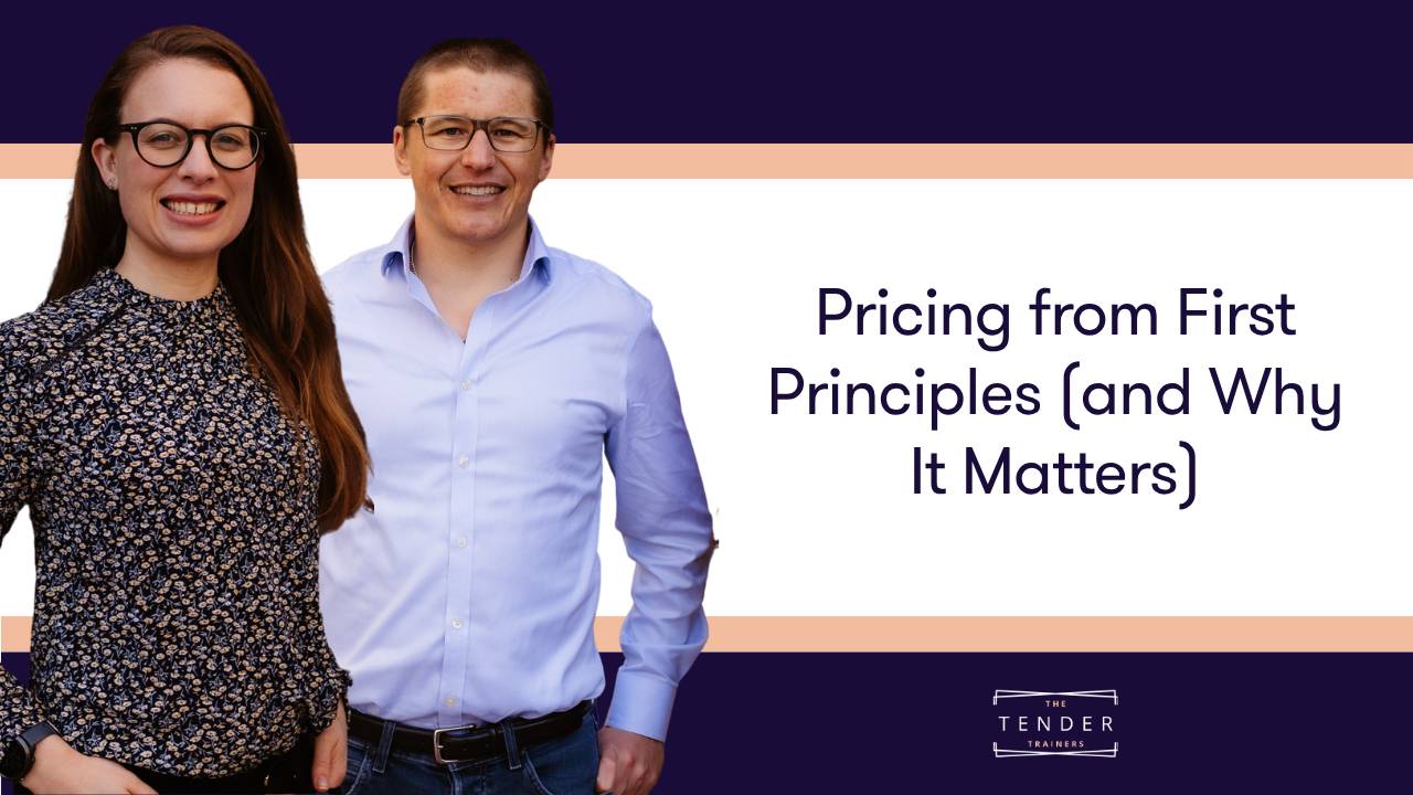 Image of Eve and Rickie with blog title "Pricing from First Principles and Why It Matters"