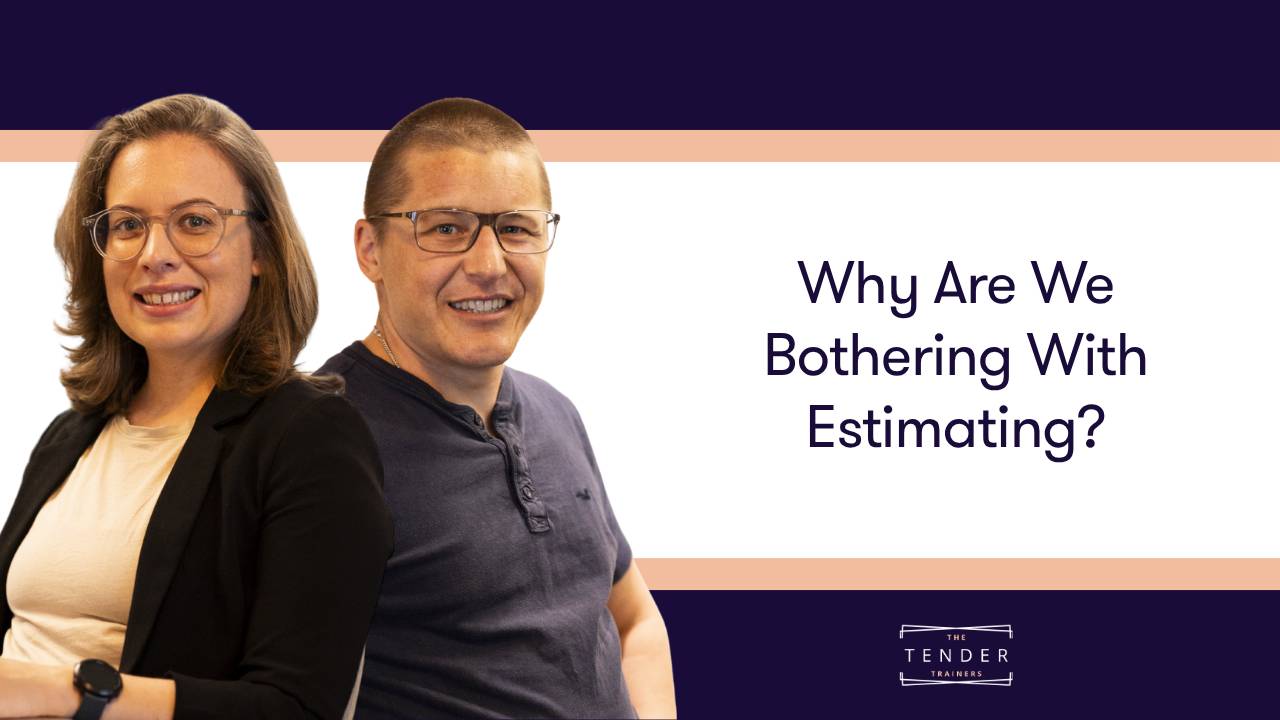 Image of Eve and Rickie with blog title "Why Are We Bothering With Estimating?"