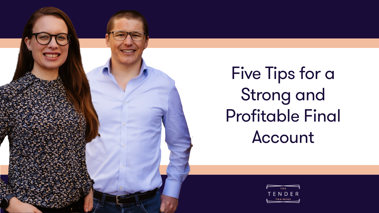 Image of Eve and Rickie with blog title "Five Ways to Strengthen Your Final Account"