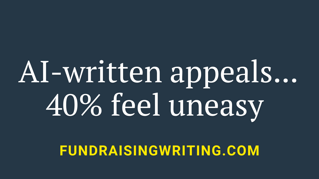AI-written appeals... 40% feel uneasy