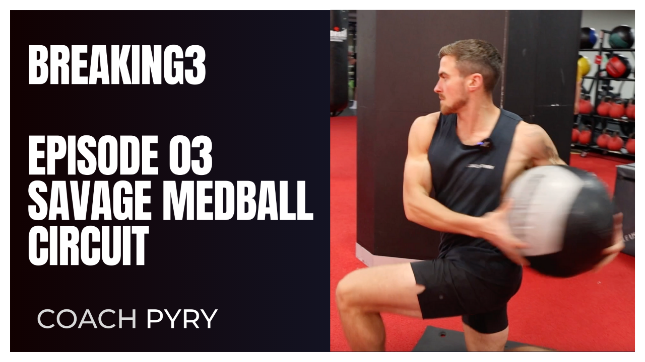 how to build savage power and conditioning with a medicine ball circuit coach pyry