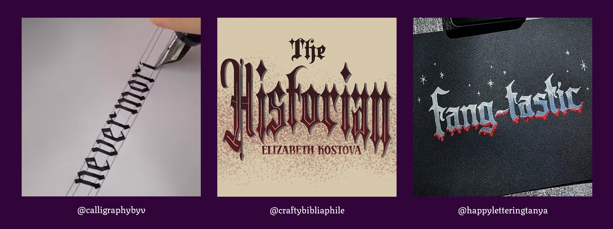 Blackletter-style lettering artwork from the Lettering Style Challenge
