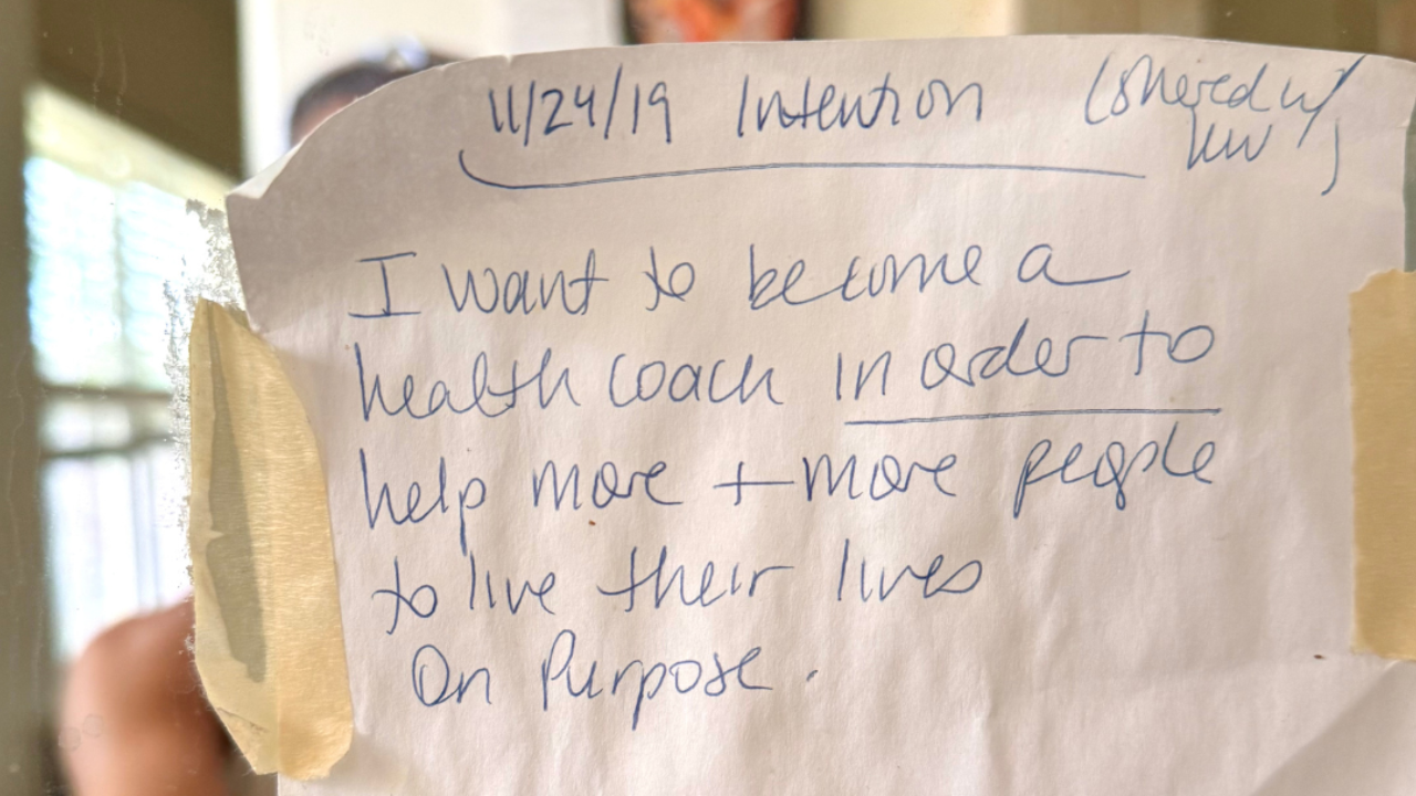 The note that’s been taped to my mirror for 6 years