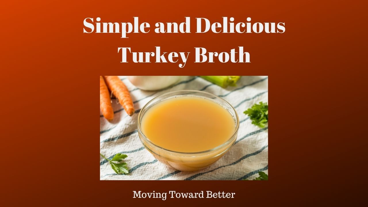 Picture of a small bowl of broth for the blog post image titled Simple and Delicious Turkey Broth