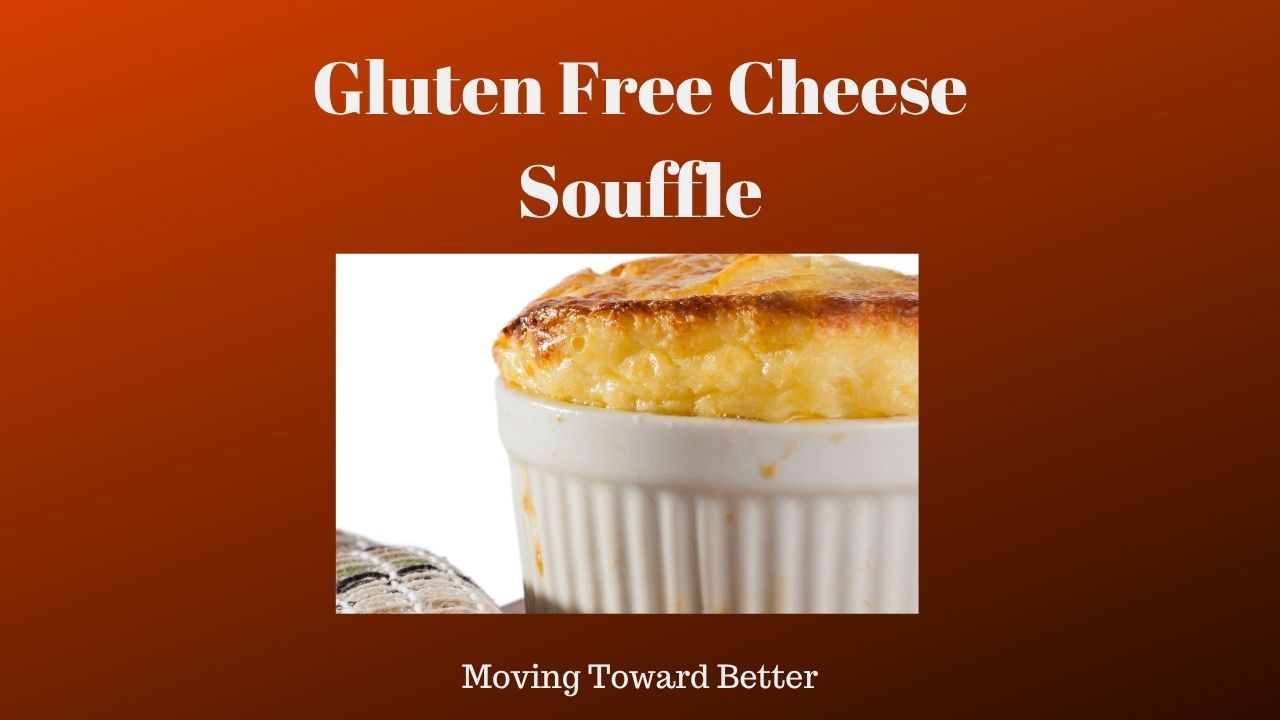 Photo of a cheese souffle as the blog image for the post Easy Gluten Free Cheese Souffle