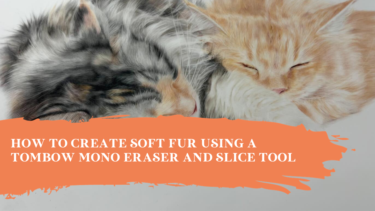 How to Create Soft Fur Using a Tombow Mono Eraser and Slice Tool | Artist Tips