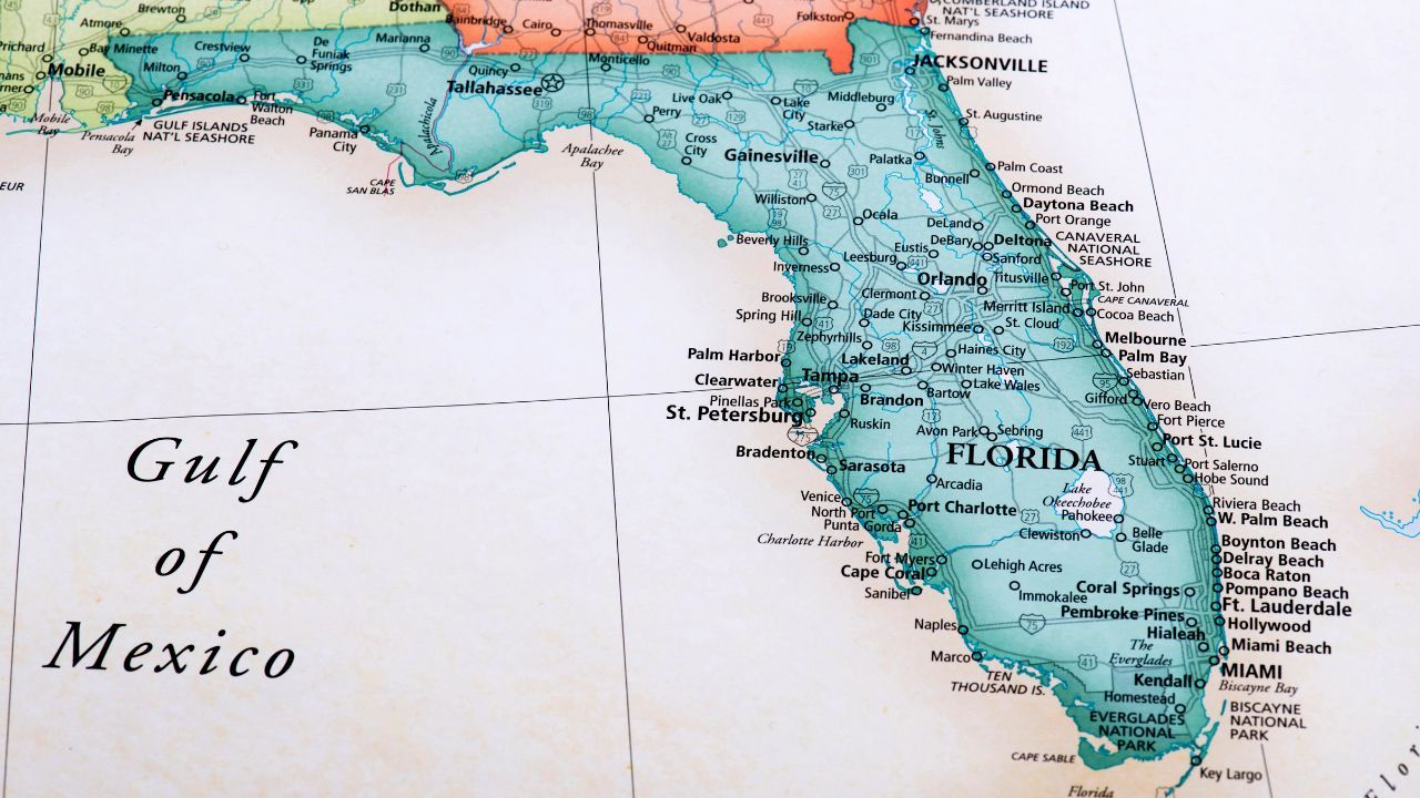 map of Florida