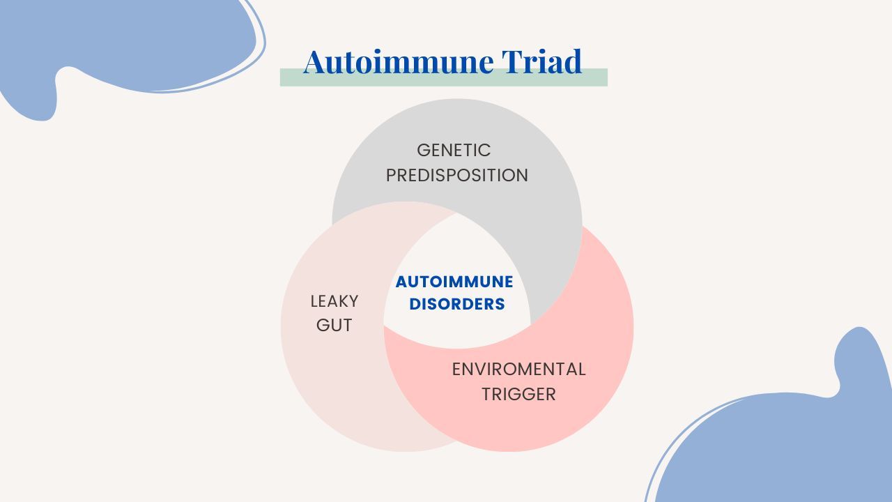 Autoimmune triad - genes, leaky gut, environmental triggers