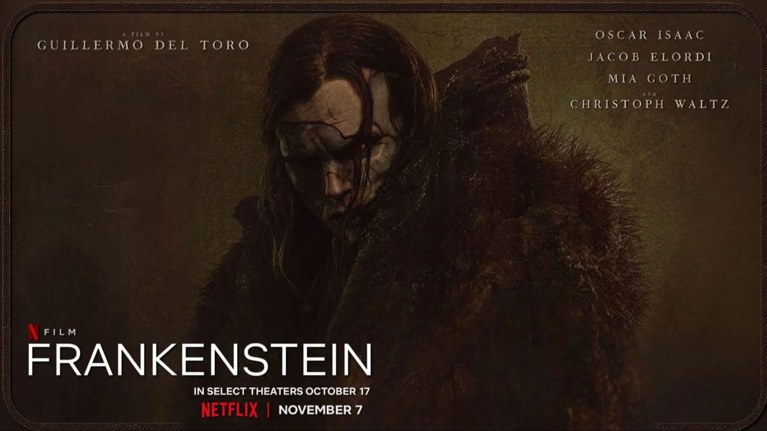 Poster for the movie Frankenstein, for which Amazing Aerial member Andy Smith contributed footage. Photo Credit: Netflix | © Amazing Aerial 