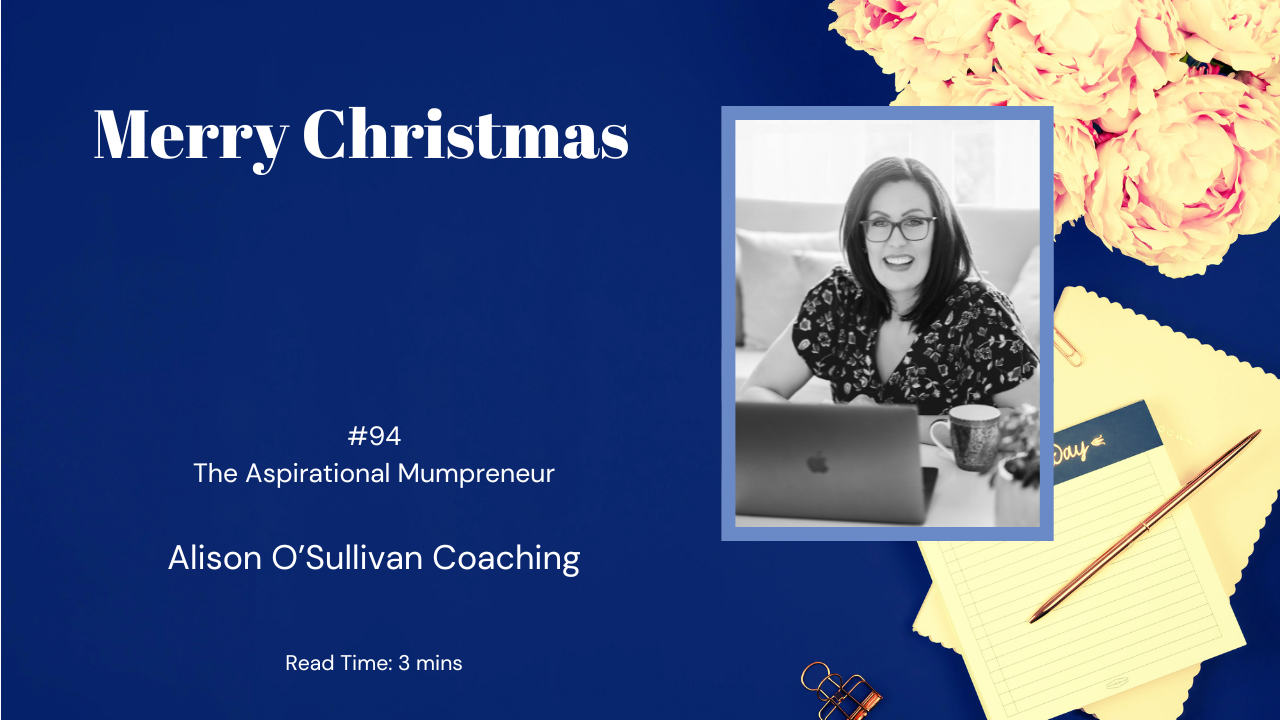 Merry Christmas Word of the Year Worksheet gift Alison O'Sullivan Coaching