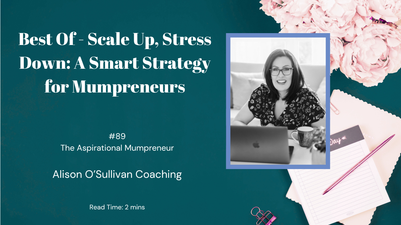  scale scaling accessibility availability course membership ebook Alison O'Sullivan Coaching