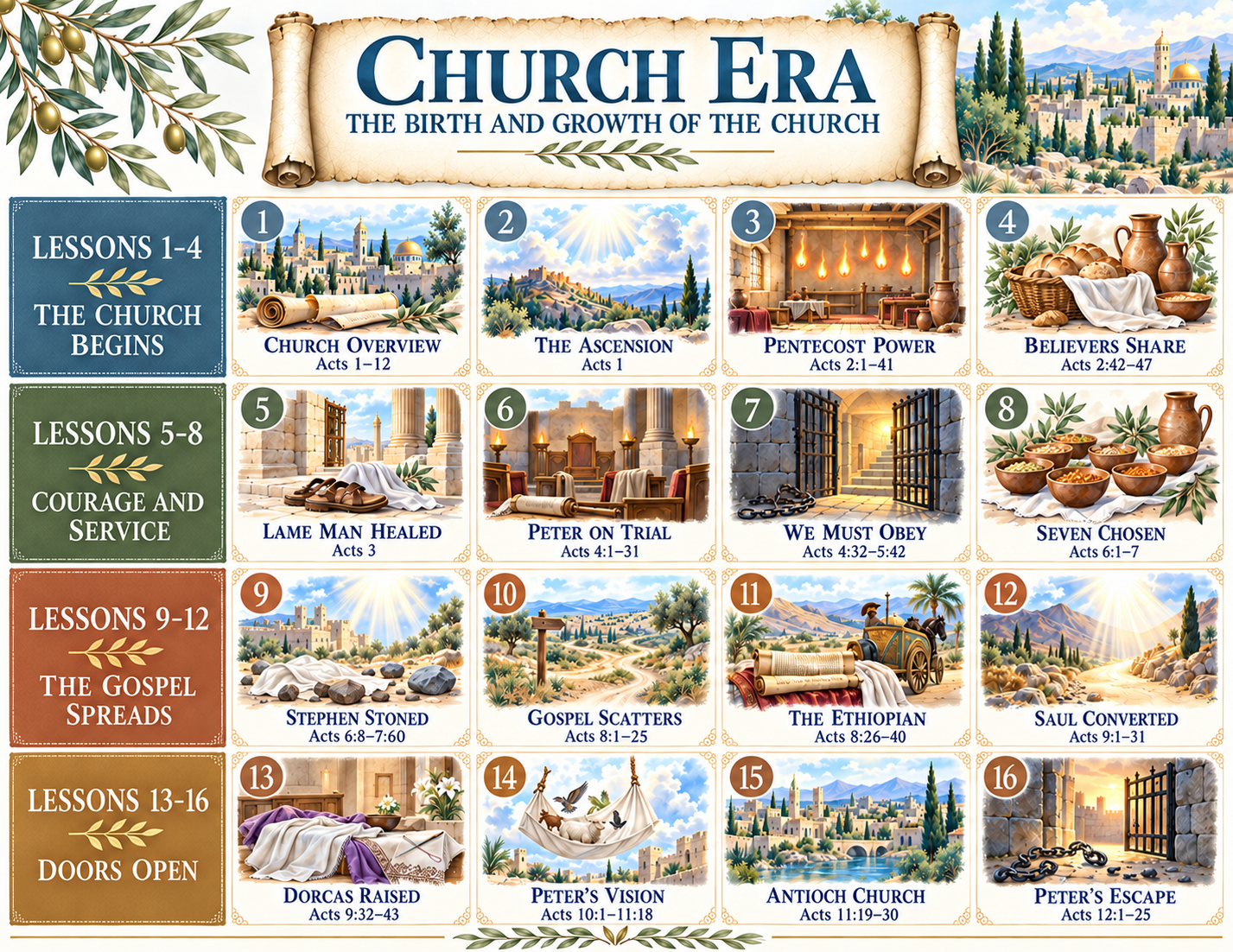 Church Era Bible Journal Class schedule