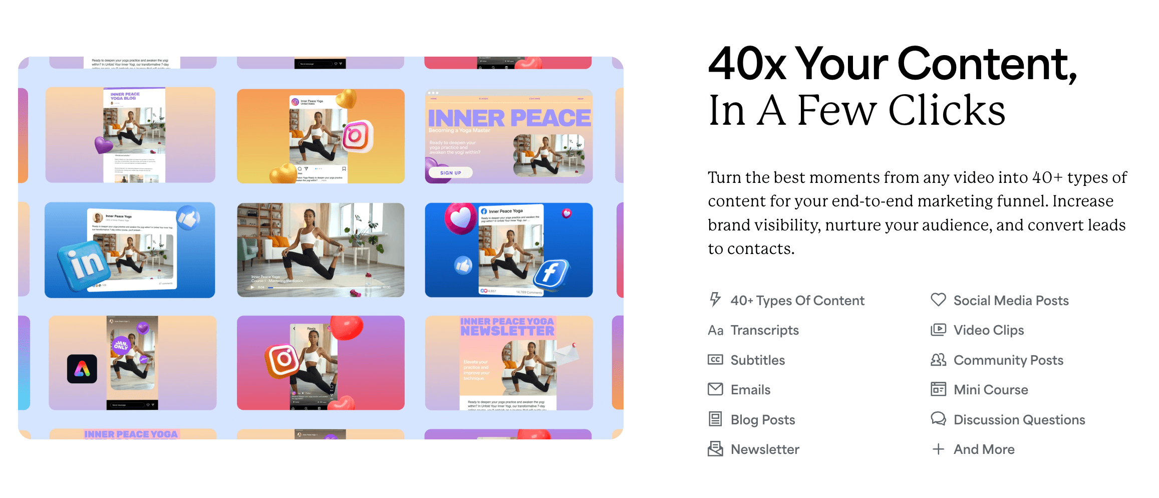 Screenshot of Kajabi Creator Studio, showing the dashboard and tools available for content creation and management.