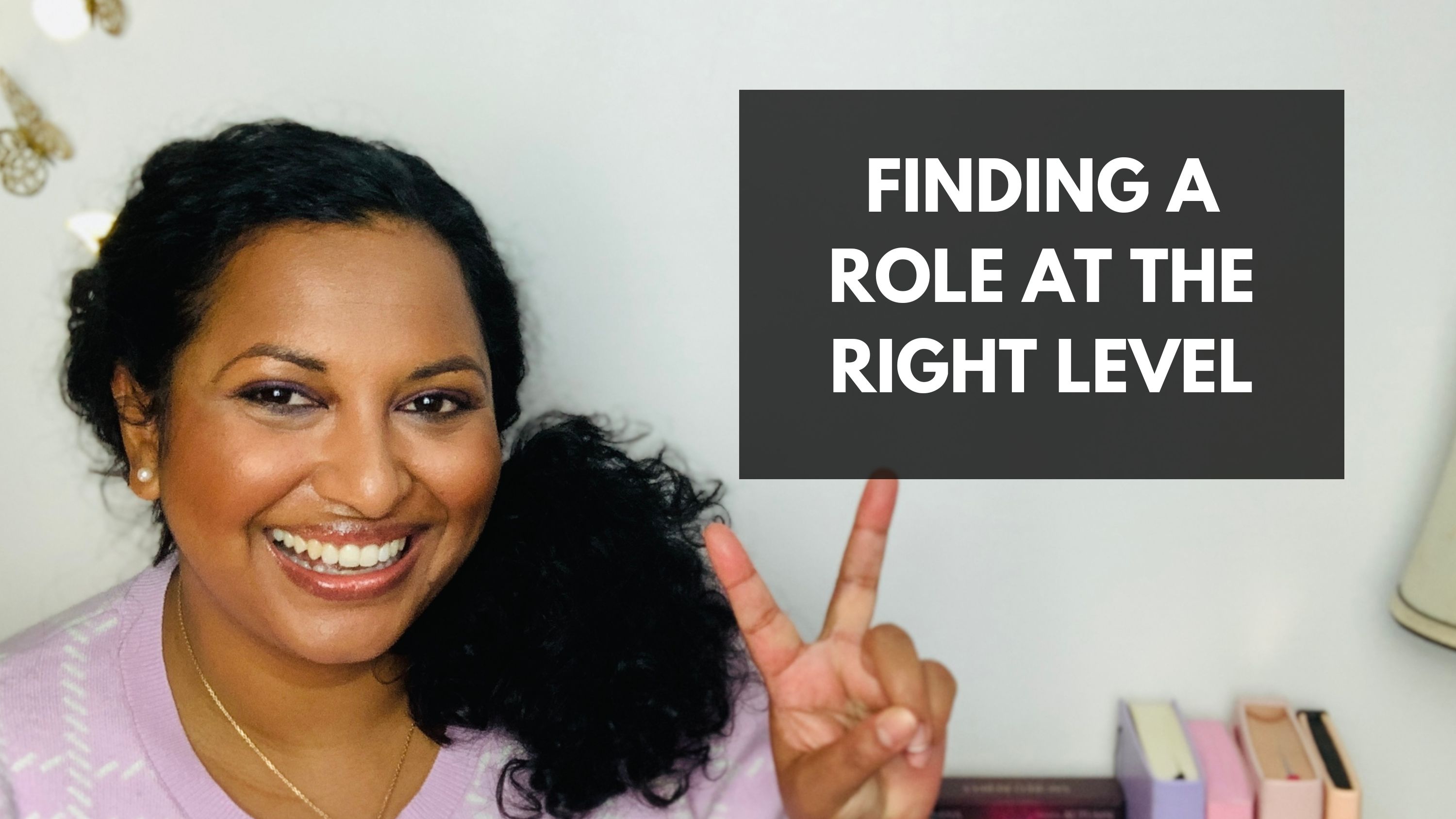 Lata Hamilton in a pink top smiling; text: finding a role at the right level