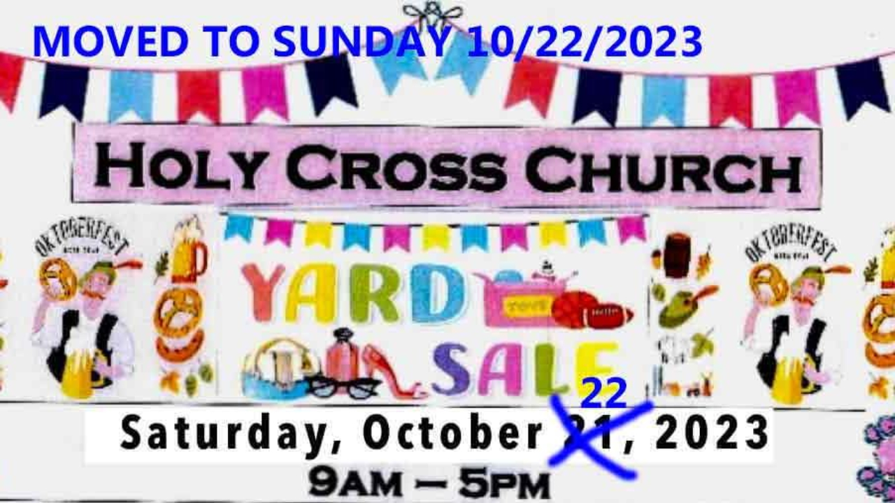 Holy Cross Church Harrison NJ Yard Sale