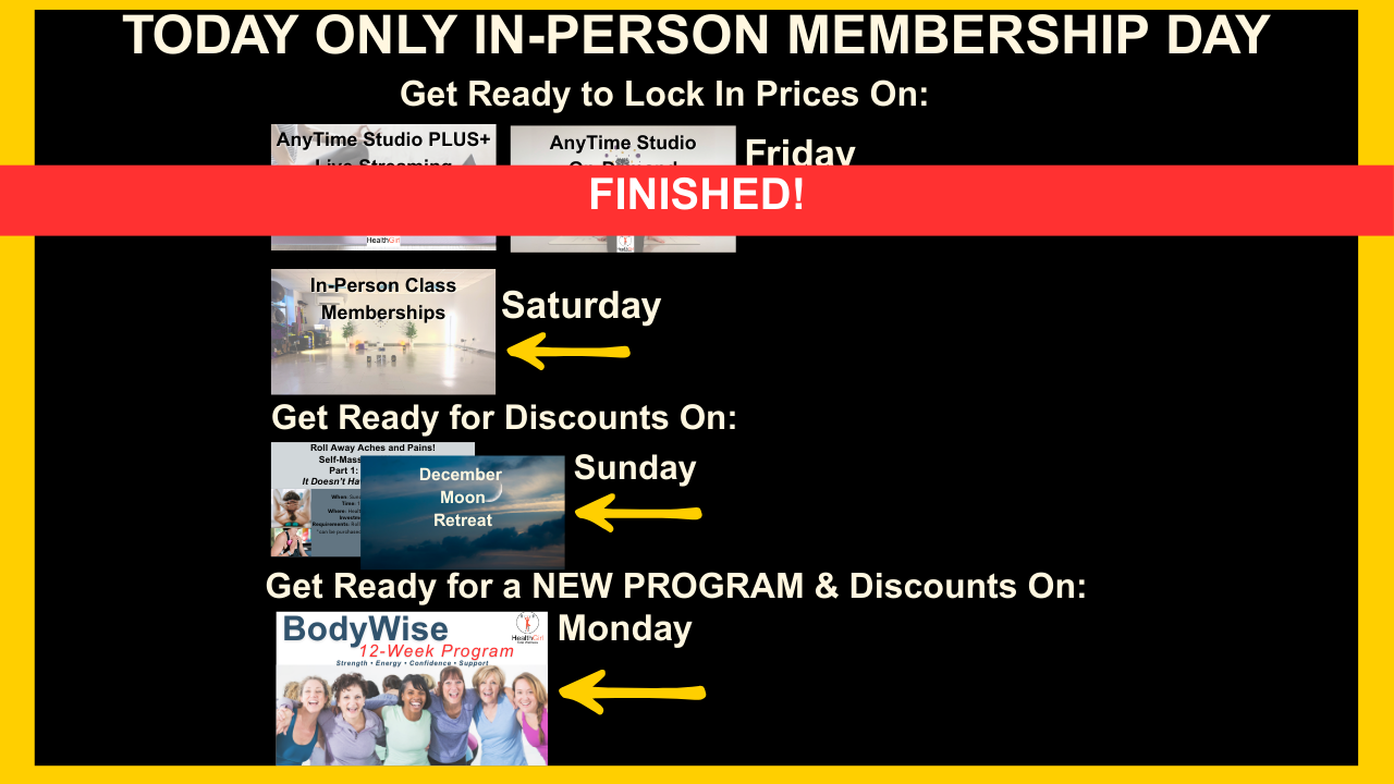 healthgirl small business saturday in person membership deals black friday deals at healthgirl.ca