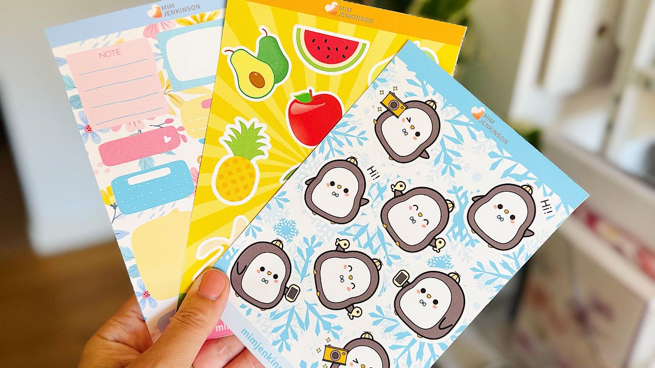 Sticker sheet inspiration for sticker makers asking should I sell my stickers