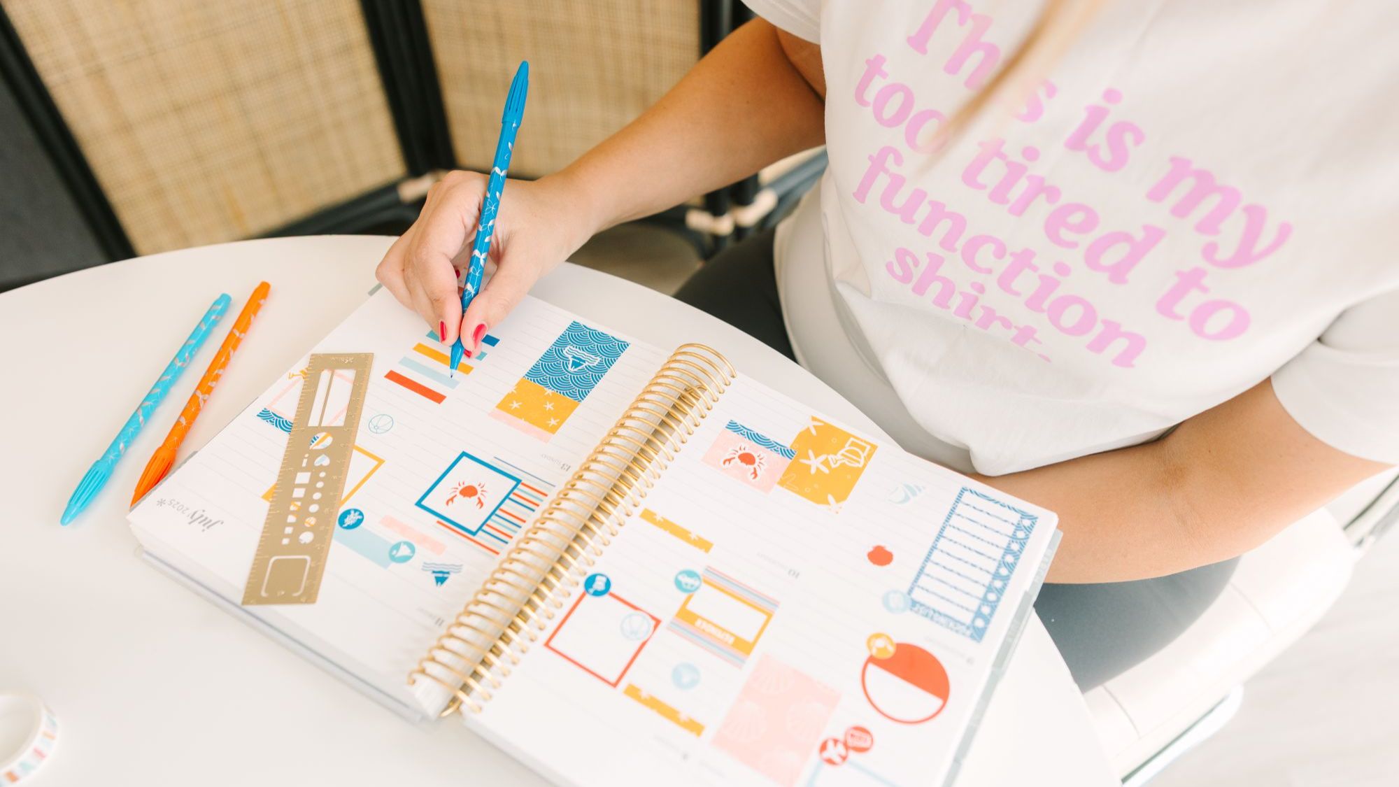 Planner sticker inspiration for feeling stuck with sticker making